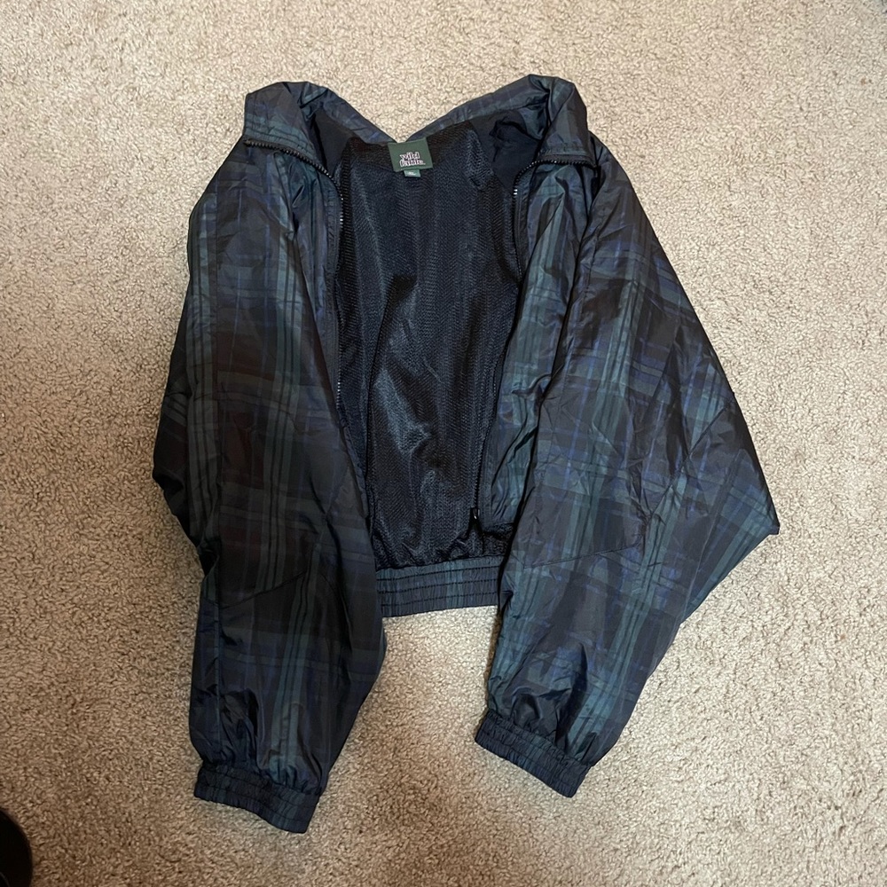 plaid cropped jacket